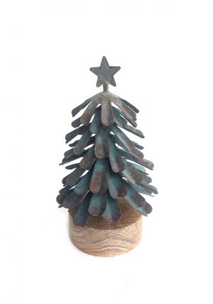 Decorative Christmas Tree w/ Wooden Base