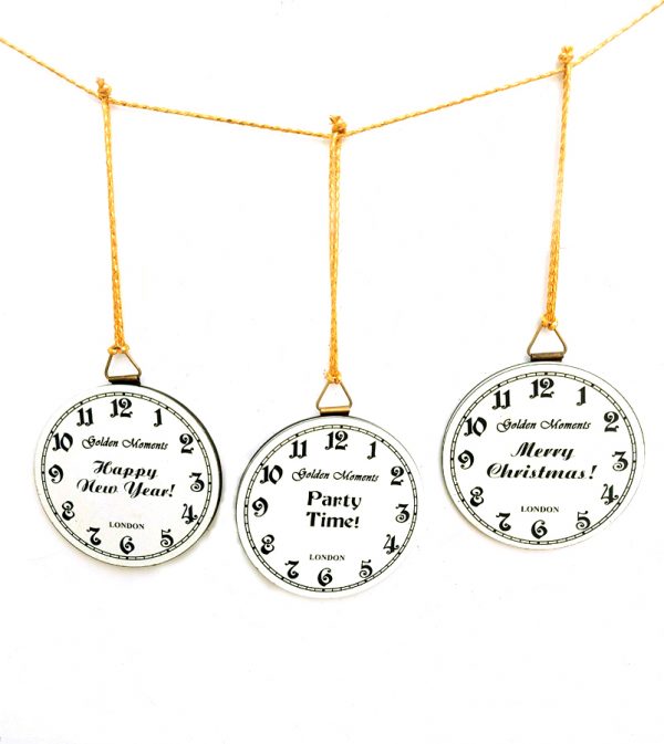 HANGING FESTIVITY CLOCKS