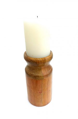 Mango Wood Candle Holder